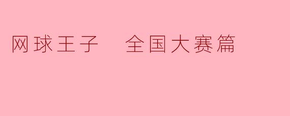 ### 青春的热血与拼搏——《网球王子 全国大赛篇》解析